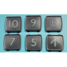 Símbolo táctil para botones pulsadores de ascensores Mitsubishi